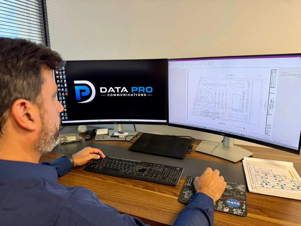 Low voltage design and engineering blueprints for commercial projects