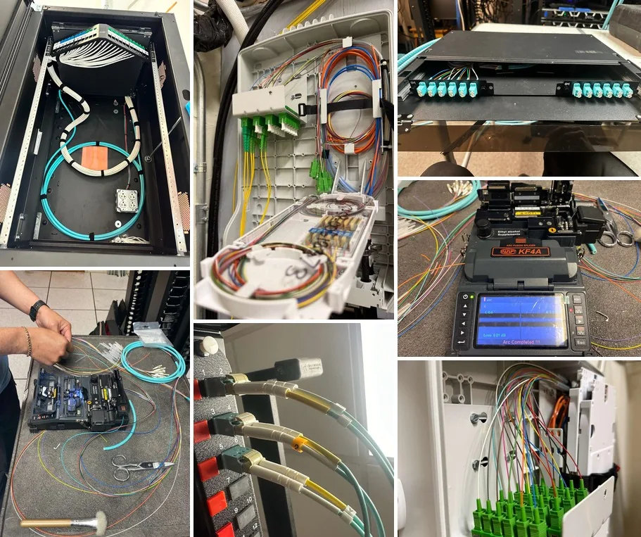 Fiber optic infrastructure in commercial environments