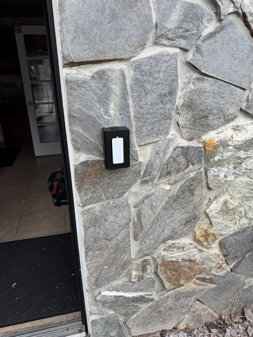 Access reader on stone wall at a Data Pro Communications project in Davenport, FL